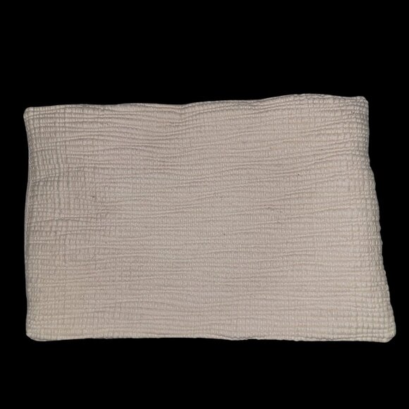 Crate & Barrel Sylvain Variegated Yarn Pillow cover 2"x15" Wool Cotton & Linen - Picture 1 of 4